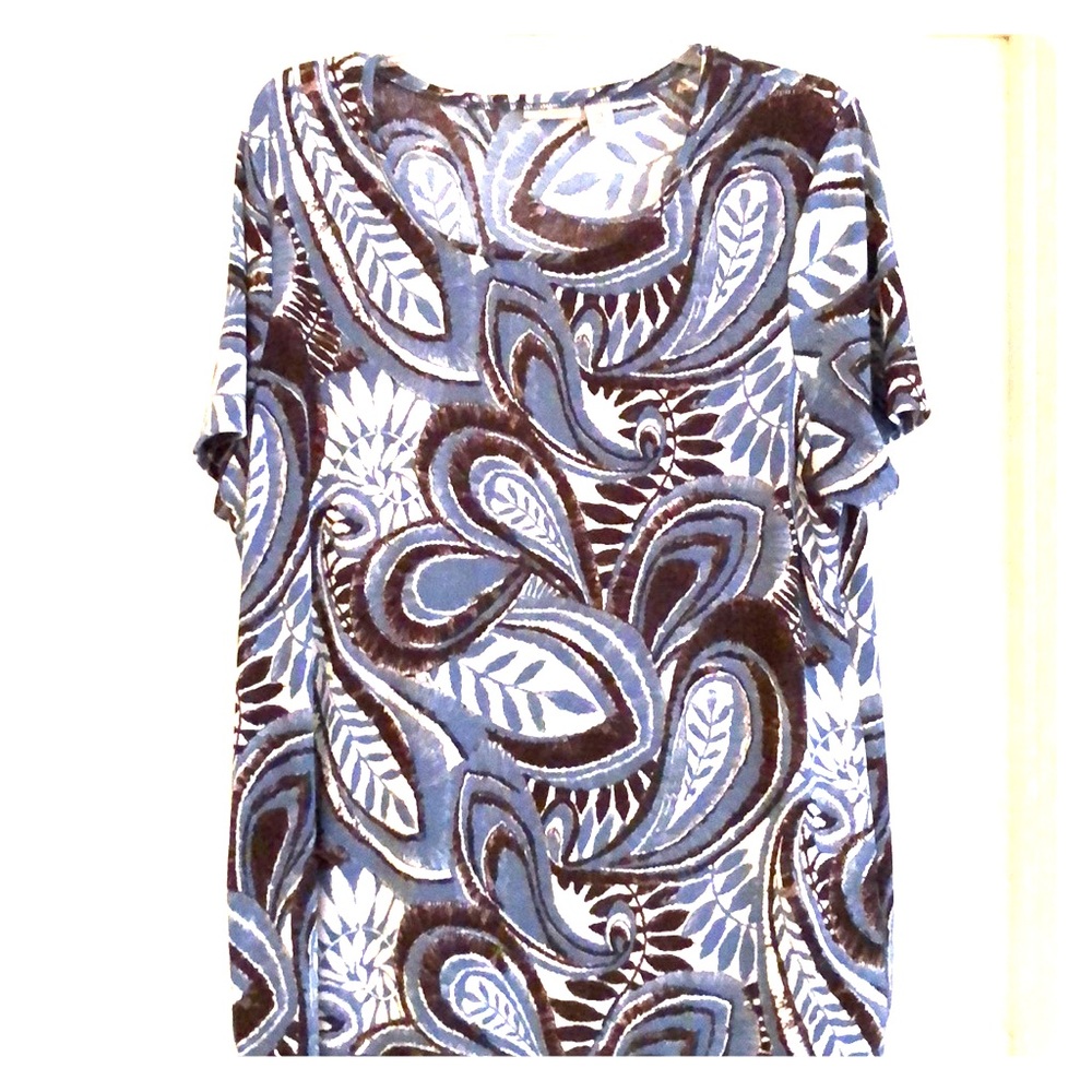 Chico’s Short Sleeved Blouse.